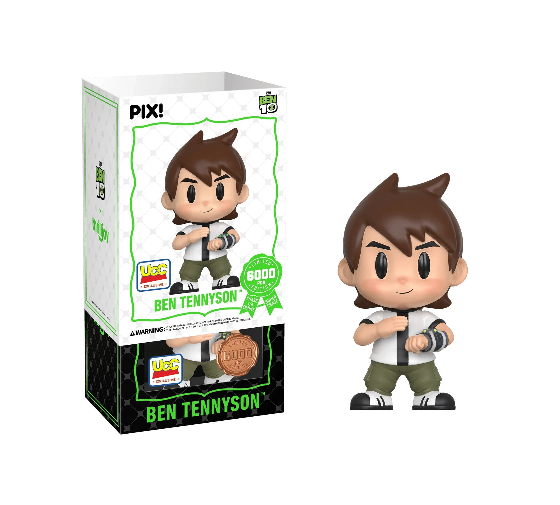 [Thrilljoy] [EXCLUSIVE] BEN 10 - Ben Tennyson LE6000 PIX Vinyl Figure (1 in 6 Chance at Chase) - DelsBricks Toys & CollectiblesDelsBricks Toys & CollectiblesRalphie's Funhouse