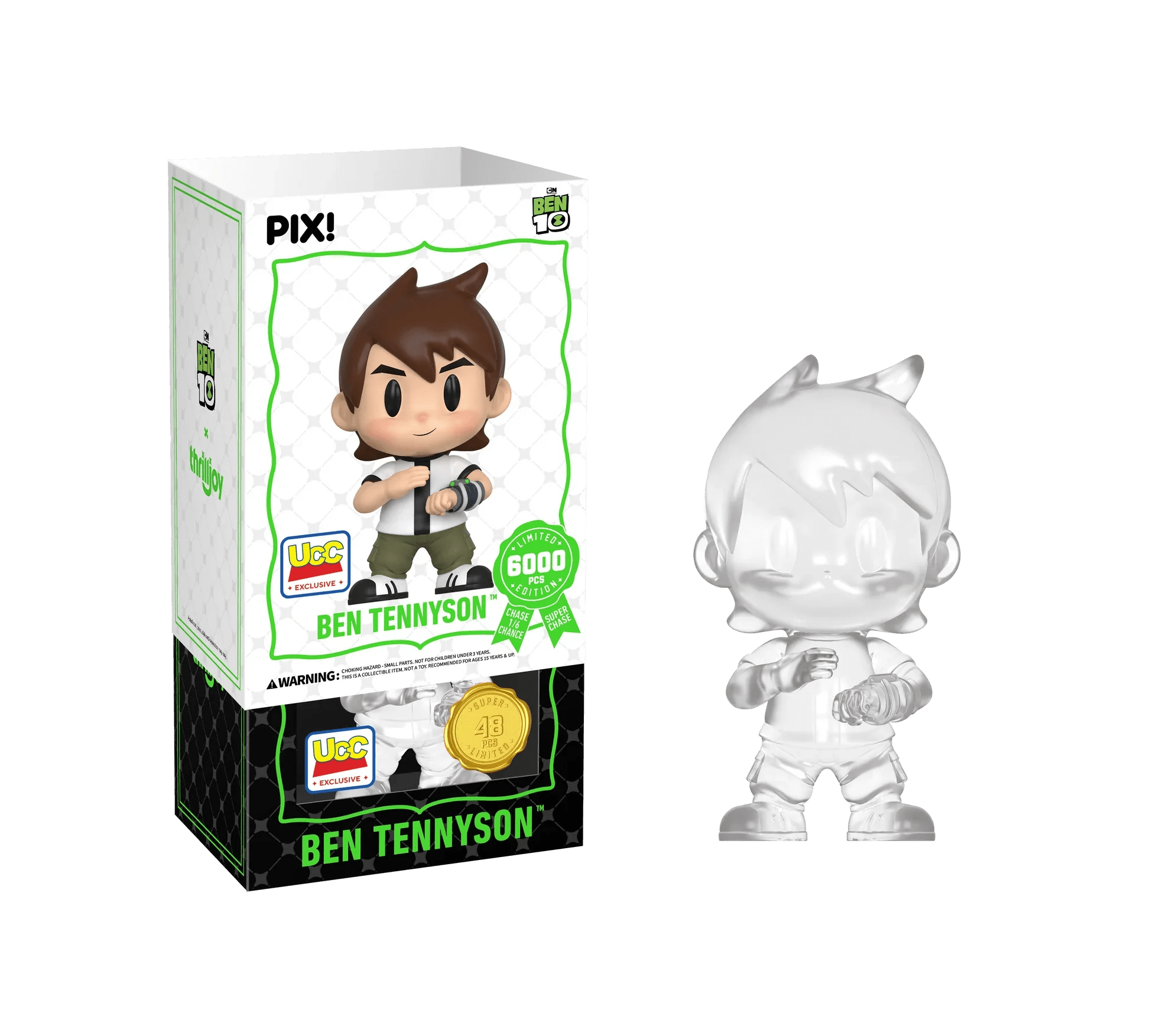 [Thrilljoy] [EXCLUSIVE] BEN 10 - Ben Tennyson LE6000 PIX Vinyl Figure (1 in 6 Chance at Chase) - DelsBricks Toys & CollectiblesDelsBricks Toys & CollectiblesRalphie's Funhouse