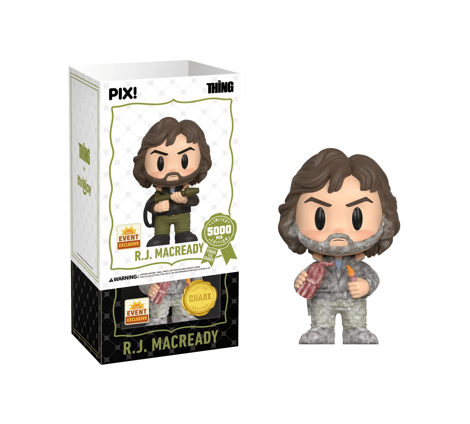 [Thrilljoy] [EXCLUSIVE] The Thing - R.J. MacReady LE5000 PIX Vinyl Figure (1 in 6 Chance at Chase) - DelsBricks Toys & CollectiblesDelsBricks Toys & CollectiblesRalphie's Funhouse