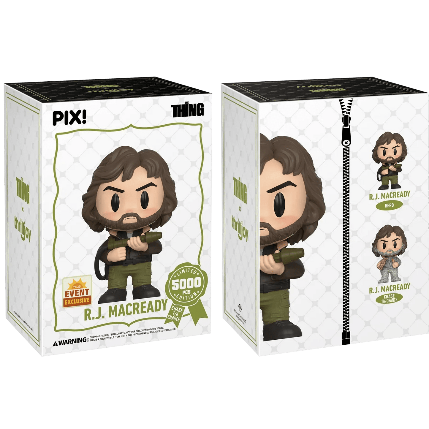 [Thrilljoy] [EXCLUSIVE] The Thing - R.J. MacReady LE5000 PIX Vinyl Figure (1 in 6 Chance at Chase) - DelsBricks Toys & CollectiblesDelsBricks Toys & CollectiblesRalphie's Funhouse