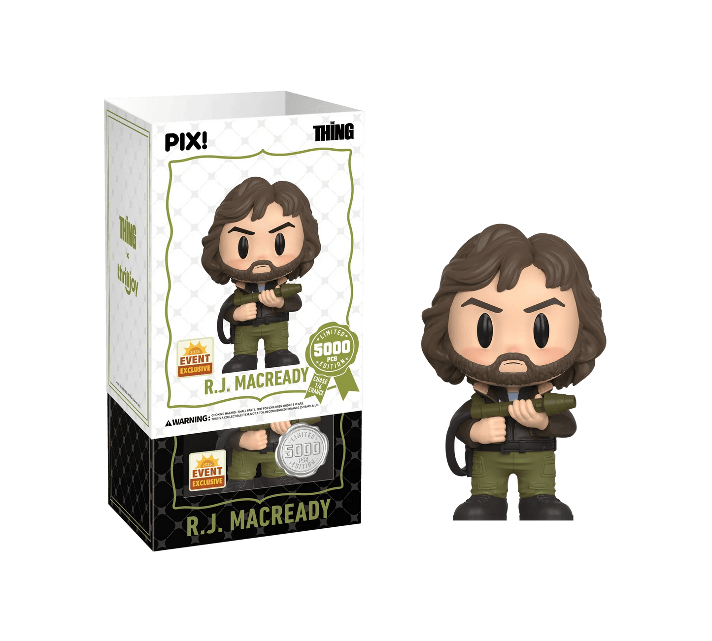 [Thrilljoy] [EXCLUSIVE] The Thing - R.J. MacReady LE5000 PIX Vinyl Figure (1 in 6 Chance at Chase) - DelsBricks Toys & CollectiblesDelsBricks Toys & CollectiblesRalphie's Funhouse