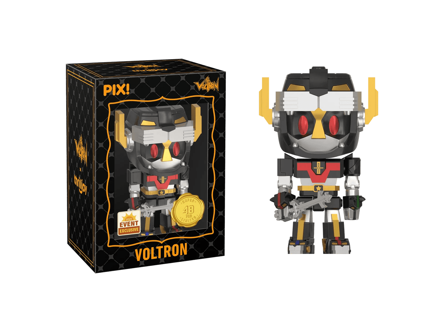 [Thrilljoy] [EXCLUSIVE] Voltron Defender of the Universe - Voltron LE6000 PIX Vinyl Figure (1 in 6 Chance at Chase) - DelsBricks Toys & CollectiblesDelsBricks Toys & CollectiblesRalphie's Funhouse