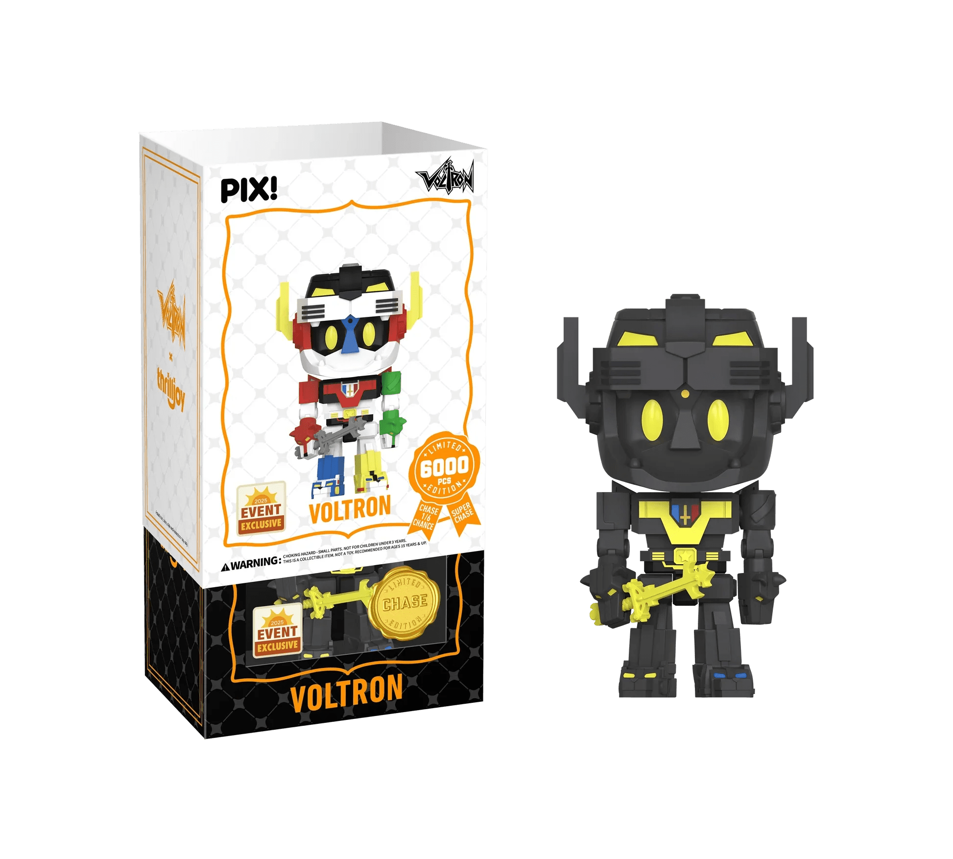 [Thrilljoy] [EXCLUSIVE] Voltron Defender of the Universe - Voltron LE6000 PIX Vinyl Figure (1 in 6 Chance at Chase) - DelsBricks Toys & CollectiblesDelsBricks Toys & CollectiblesRalphie's Funhouse