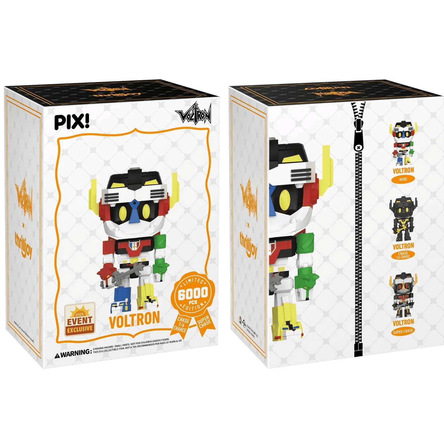 [Thrilljoy] [EXCLUSIVE] Voltron Defender of the Universe - Voltron LE6000 PIX Vinyl Figure (1 in 6 Chance at Chase) - DelsBricks Toys & CollectiblesDelsBricks Toys & CollectiblesRalphie's Funhouse