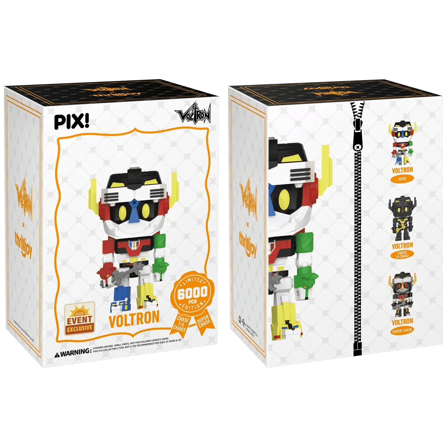 [Thrilljoy] [EXCLUSIVE] Voltron Defender of the Universe - Voltron LE6000 PIX Vinyl Figure (1 in 6 Chance at Chase) - DelsBricks Toys & CollectiblesDelsBricks Toys & CollectiblesRalphie's Funhouse