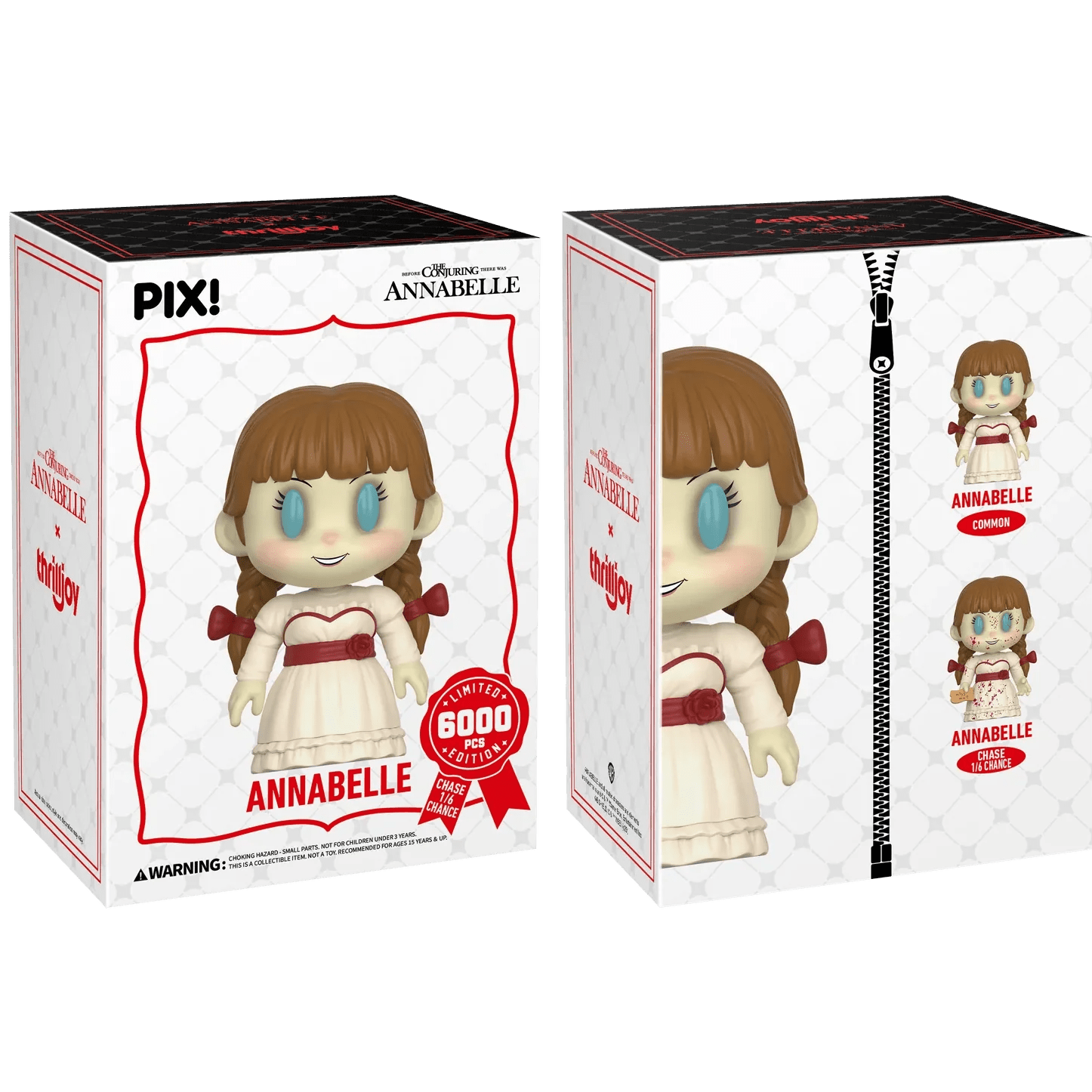 [Thrilljoy] The Conjuring - Annabelle LE6000 PIX Vinyl Figure (1 in 6 Chance at Chase) - DelsBricks Toys & CollectiblesDelsBricks Toys & CollectiblesRalphie's Funhouse