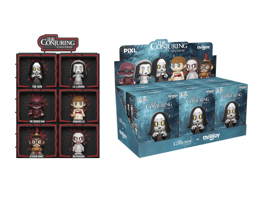 [Thrilljoy] The Conjuring Universe PIXL Blind Box Vinyl (Chance at 1 of 300 hyper - rare “chase” pieces will be redeemable for a special 12” MEGA PIX!) - DelsBricks Toys & CollectiblesDelsBricks Toys & CollectiblesRalphie's Funhouse