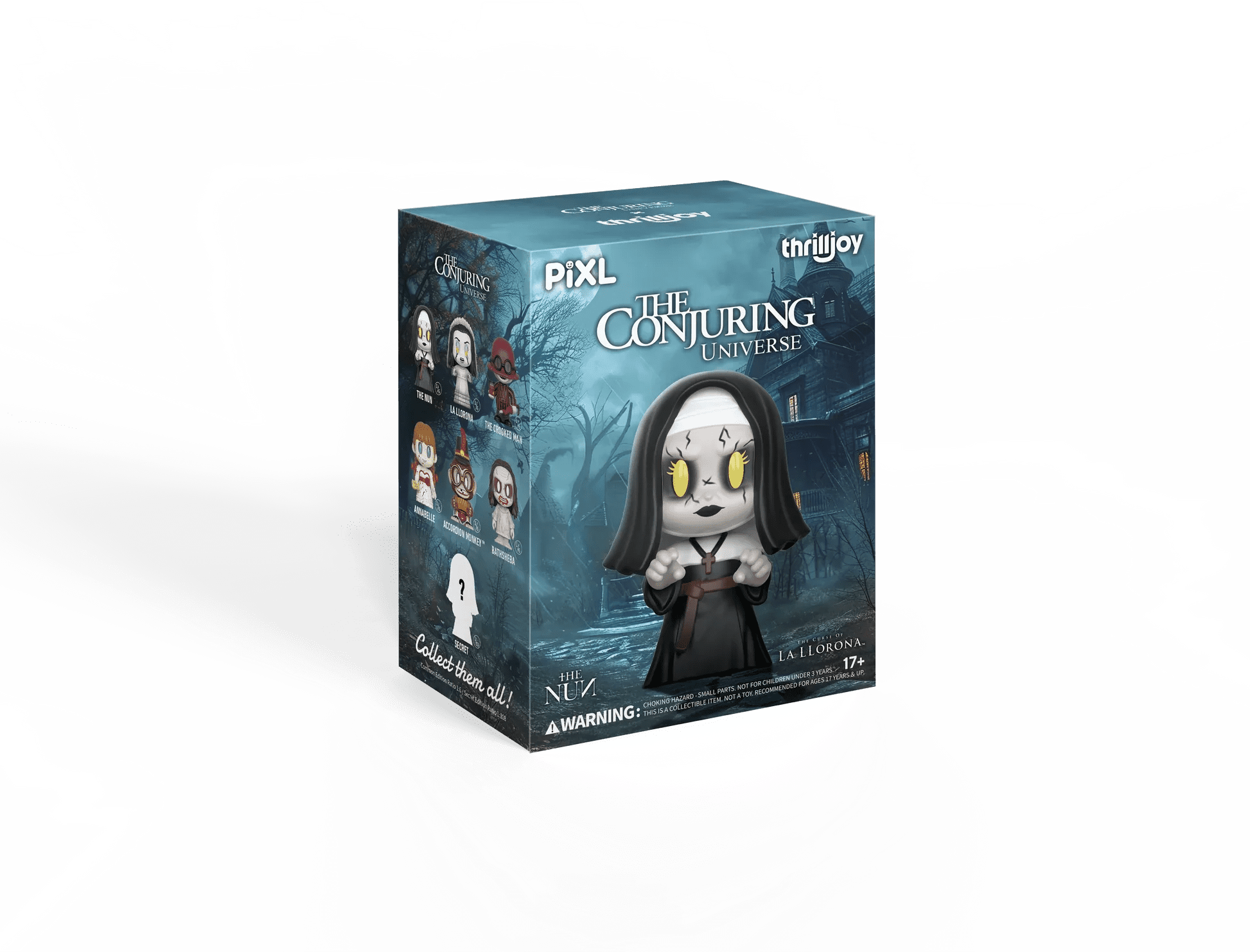[Thrilljoy] The Conjuring Universe PIXL Blind Box Vinyl (Chance at 1 of 300 hyper - rare “chase” pieces will be redeemable for a special 12” MEGA PIX!) - DelsBricks Toys & CollectiblesDelsBricks Toys & CollectiblesRalphie's Funhouse