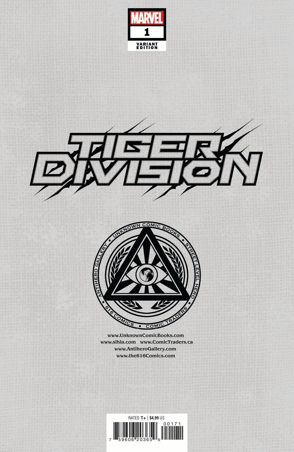 Tiger Division 1 Unknown Comics Lobos Exclusive Virgin Var (11/02/2022) - DelsBricks Toys & CollectiblesCOMIC BOOK EXCLUSIVEDelsBricks Toys & CollectiblesUnknown Comic Books