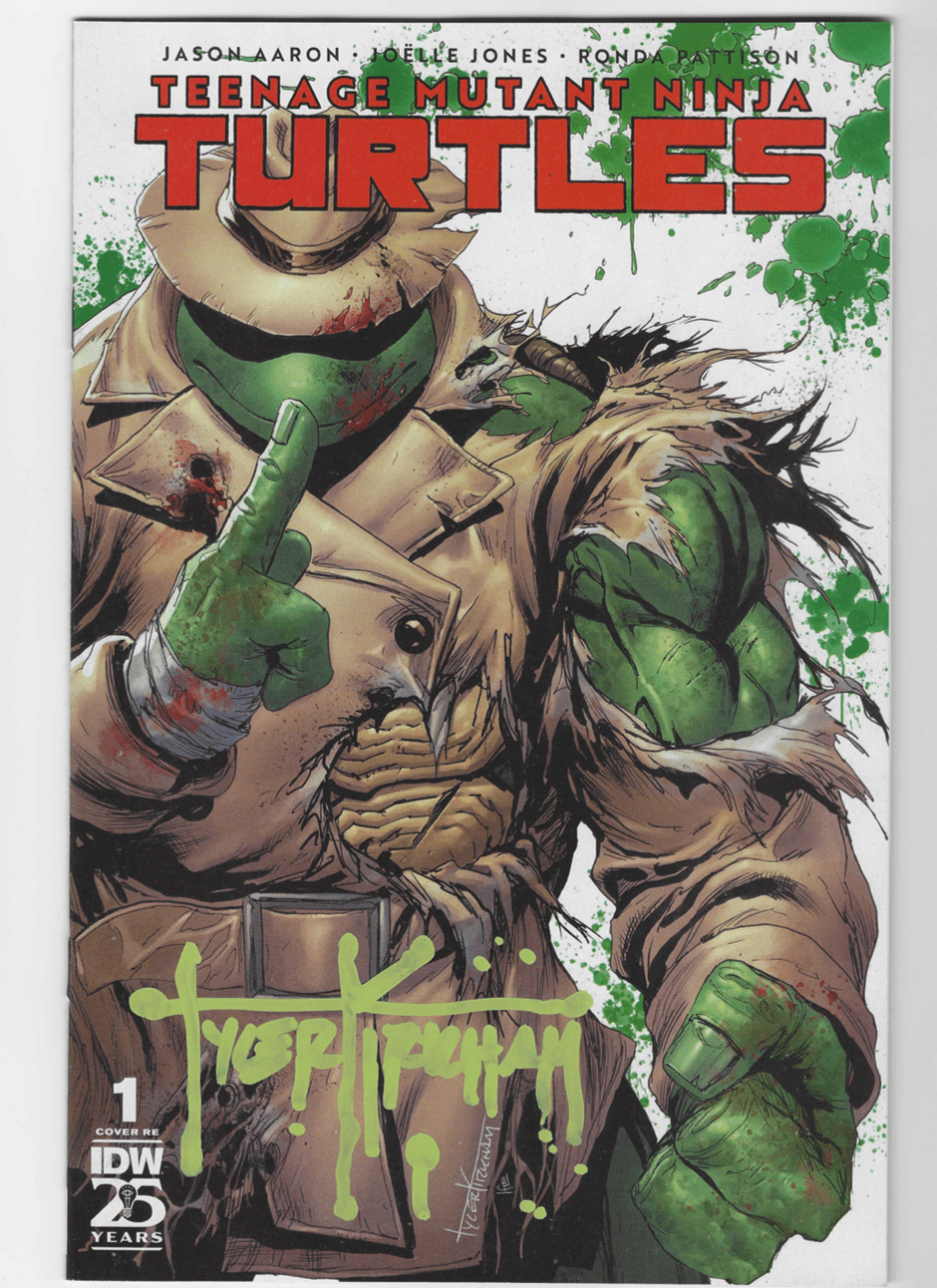 TMNT 1 BATTLE DAMAGED NYCC EXCLUSIVES - KIRKHAM SIGNED WITH COA - DelsBricks Toys & CollectiblesComicsDelsBricks Toys & Collectibles412 Comics
