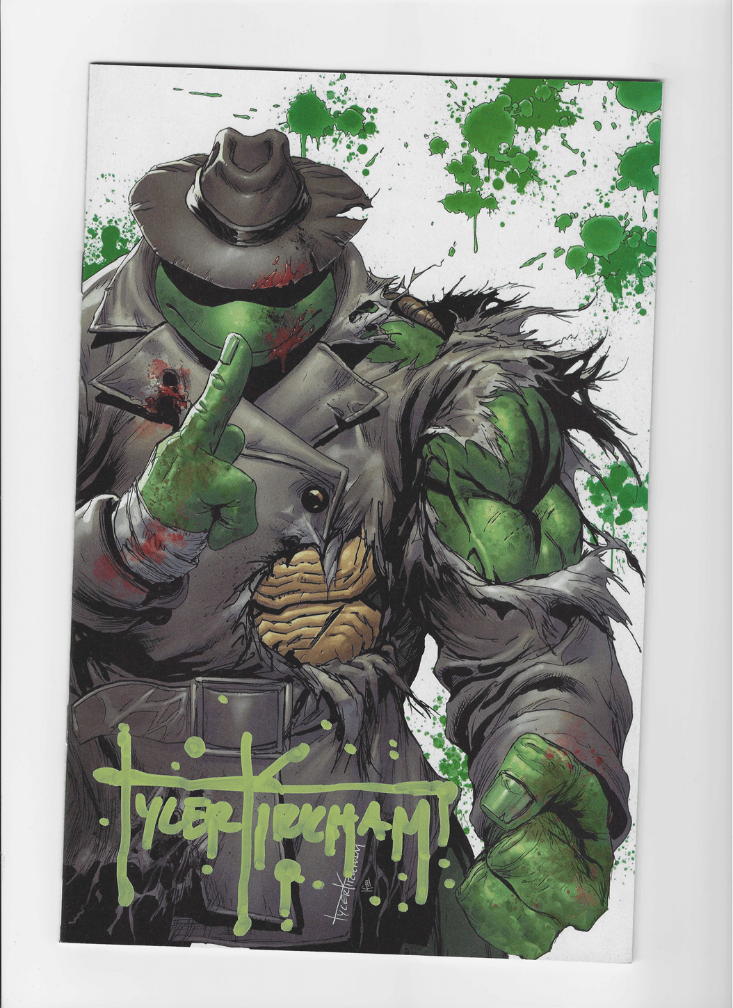 TMNT 1 BATTLE DAMAGED NYCC EXCLUSIVES - KIRKHAM SIGNED WITH COA - DelsBricks Toys & CollectiblesComicsDelsBricks Toys & Collectibles412 Comics