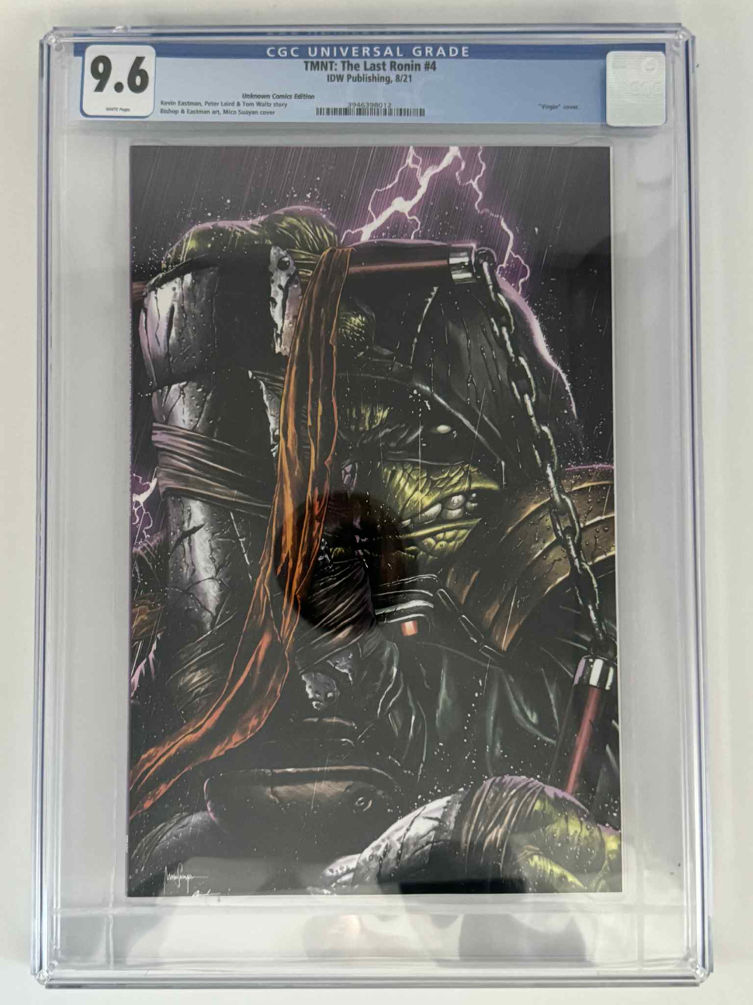 TMNT: The Last Ronin 4 CGC 9.6 Blue Label Suayan Exclusive Virgin Var - DelsBricks Toys & CollectiblesCOMIC BOOKDelsBricks Toys & CollectiblesUnknown Comic Books