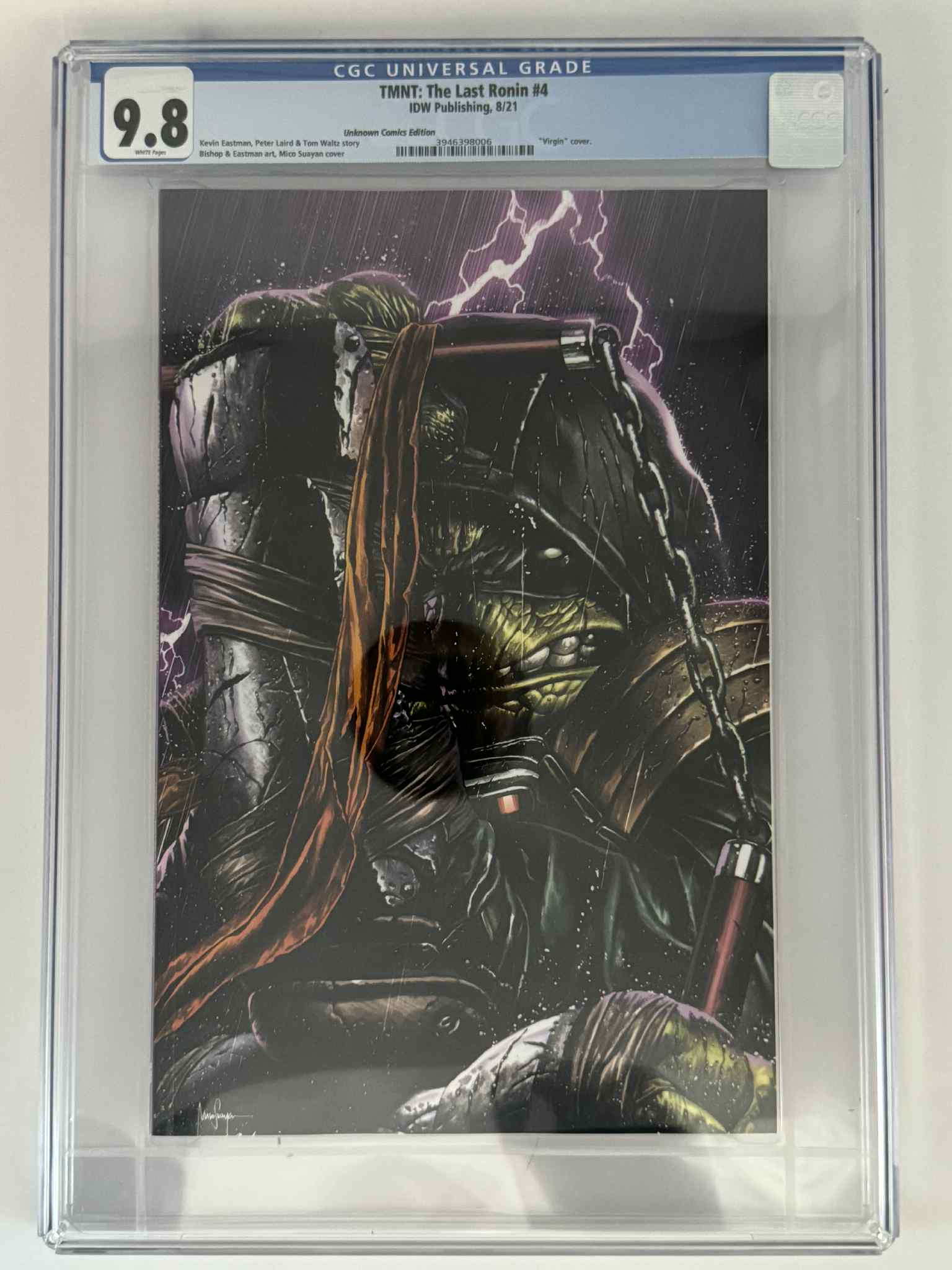 TMNT: The Last Ronin 4 CGC 9.8 Blue Label Suayan Exclusive Virgin Var - DelsBricks Toys & CollectiblesCOMIC BOOKDelsBricks Toys & CollectiblesUnknown Comic Books