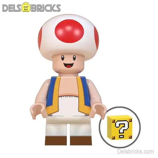 Toad from Super Mario Lego Minifigures - DelsBricks MinifiguresMinifiguresDelsBricks MinifiguresDelsbricks