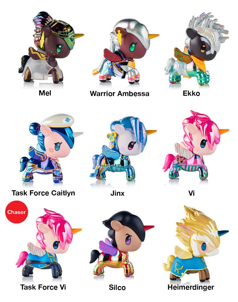 tokidoki x ARCANE Unicorno Black Light Chrome Blind Box – League of Legends Collab Mystery Figure - DelsBricks Toys & CollectiblesFigureDelsBricks Toys & CollectiblesSuper Anime Store
