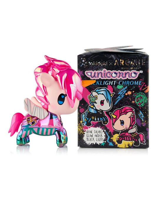 tokidoki x ARCANE Unicorno Black Light Chrome Blind Box – League of Legends Collab Mystery Figure - DelsBricks Toys & CollectiblesFigureDelsBricks Toys & CollectiblesSuper Anime Store