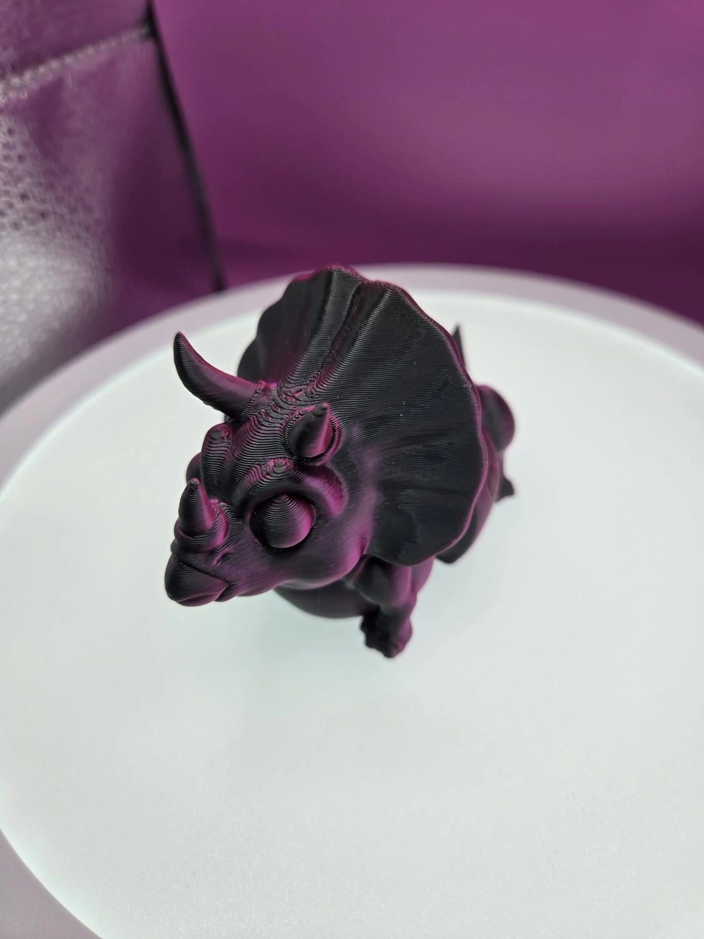 Topsy Triceratops, by BendyBuddies 3D Printed, 4 Color PLA, articulated triceratops, fidget, toy - DelsBricks Toys & CollectiblesFDM Articulated ToyDelsBricks Toys & CollectiblesMega Diamonds & Schwartzreiter Mini Forge