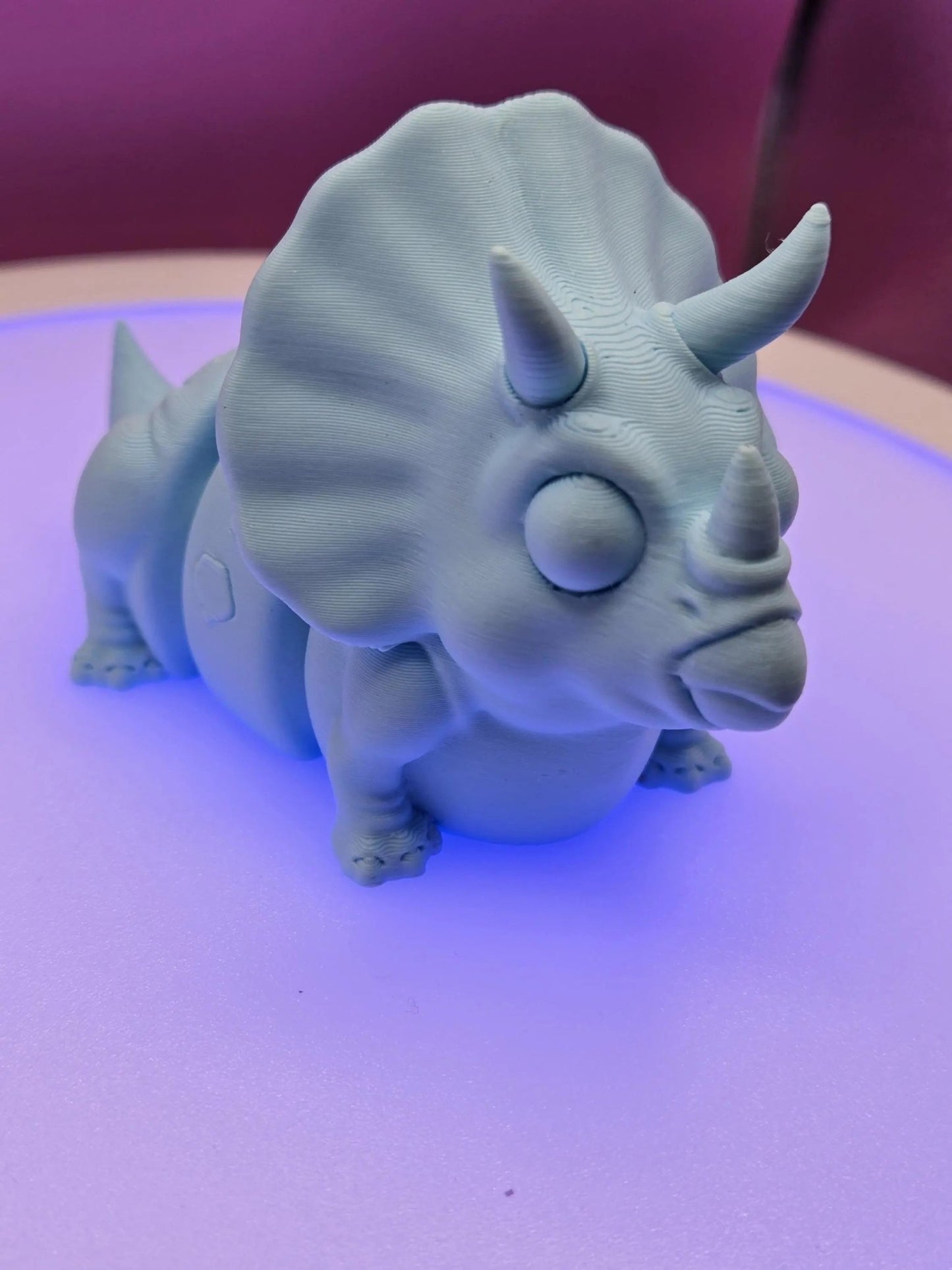 Topsy Triceratops, by BendyBuddies 3D Printed, 4 Color PLA, articulated triceratops, fidget, toy - DelsBricks Toys & CollectiblesFDM Articulated ToyDelsBricks Toys & CollectiblesMega Diamonds & Schwartzreiter Mini Forge