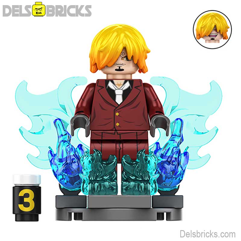 Lego Minifigures One Piece Anime Vinsmoke Sanji manga series New ...