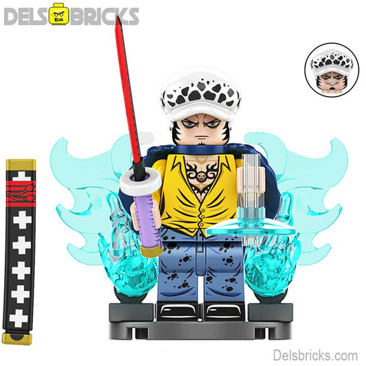 Trafalgar D. Water Law from ONE PIECE Anime Lego Minifigures custom toys New