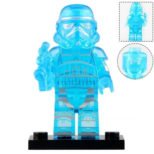 Transparent Imperial Stormtrooper Star Wars Lego Minifigures Custom Toys - DelsBricks MinifiguresLego Star Wars MinifiguresDelsBricks MinifiguresDelsbricks.com
