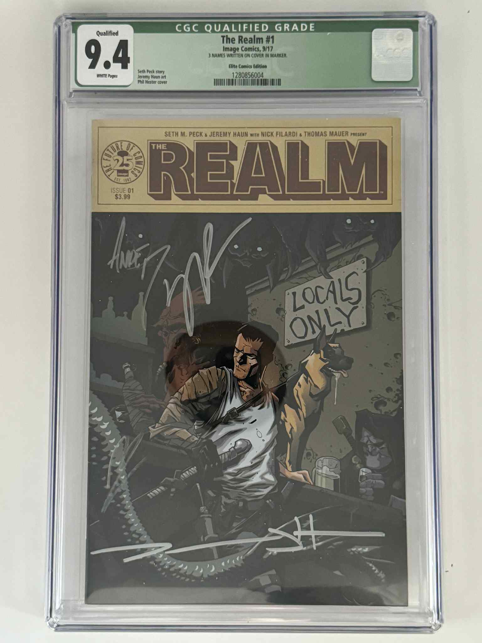 [Triple Signed by Seth Peck | Jeremy Haun | ] The Realm 1 CGC 9.4 Green Label Exclusive Var - DelsBricks Toys & CollectiblesCOMIC BOOKDelsBricks Toys & CollectiblesUnknown Comic Books