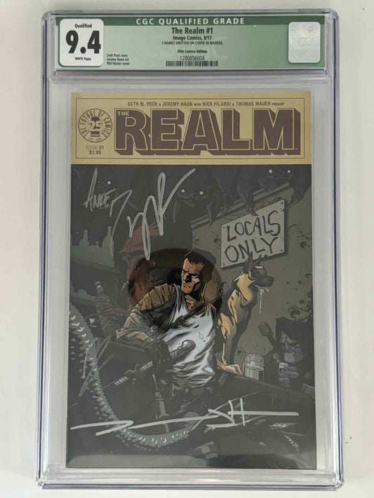 [Triple Signed by Seth Peck | Jeremy Haun | ] The Realm 1 CGC 9.4 Green Label Exclusive Var - DelsBricks Toys & CollectiblesCOMIC BOOKDelsBricks Toys & CollectiblesUnknown Comic Books