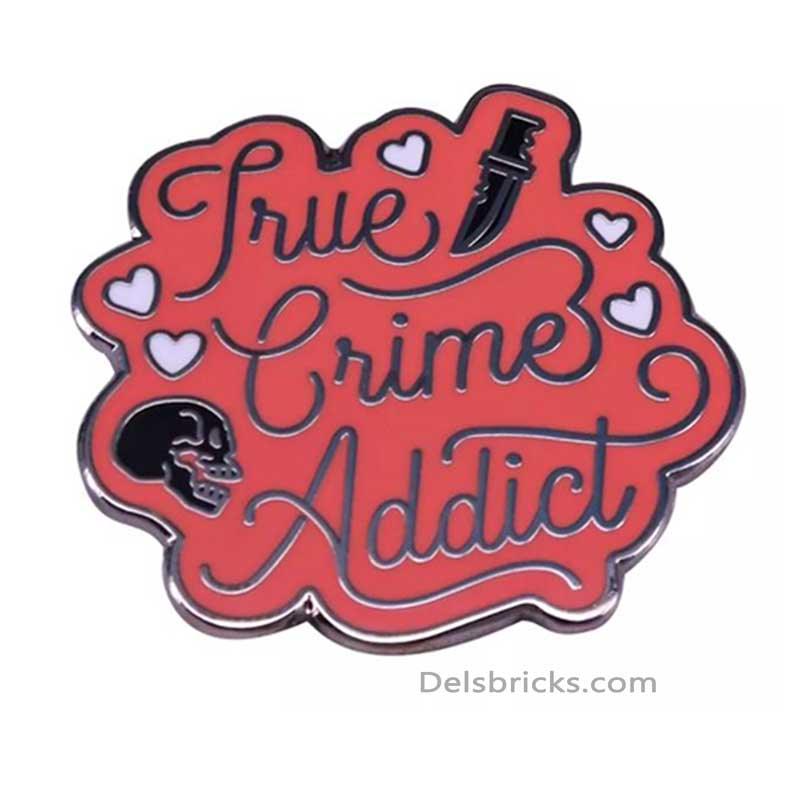 True Crime Addict Enamel Pins Near Me - DelsBricks MinifiguresEnamel Pins Copper Lapel fashion PinsDelsBricks MinifiguresDelsbricks.com