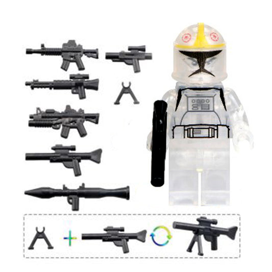 Transparent Clone trooper Phase 1 Lego Star Wars Minifigures Delsbricks.com   