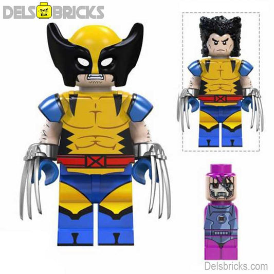 Wolverine From  X-Men Classic Cartoon Lego Minifigures custom toys NEW