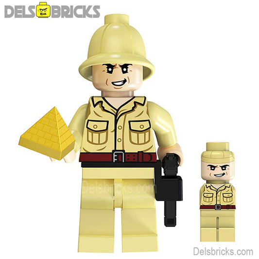 Rene Belloq from Indiana Jones | Lego Minifigures Custom Toys