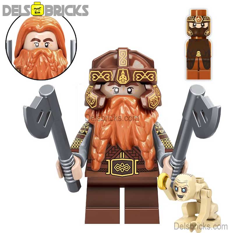 Gimli from Lord of The Rings Lego Minifigures Custom Toys