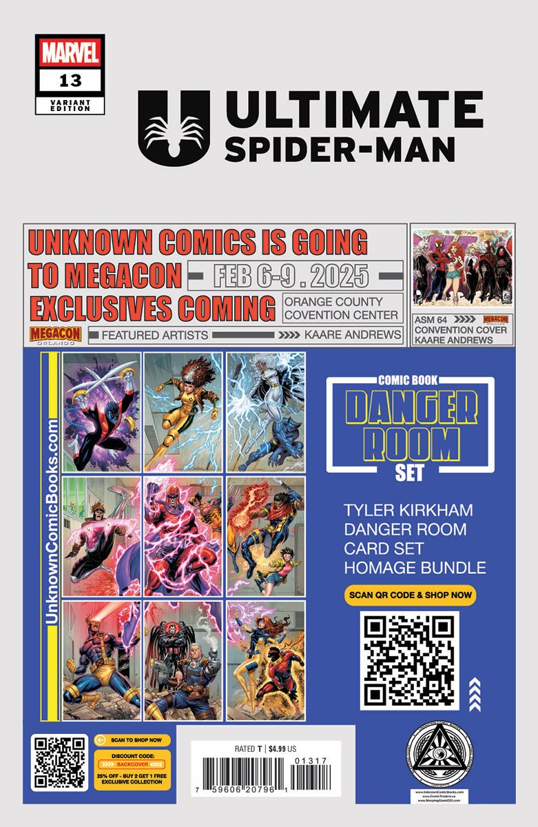 Ultimate Spider - Man 13 Unknown Comics Frany Exclusive Virgin Var (01/22/2025) - DelsBricks Toys & CollectiblesCOMIC BOOKDelsBricks Toys & CollectiblesUnknown Comic Books