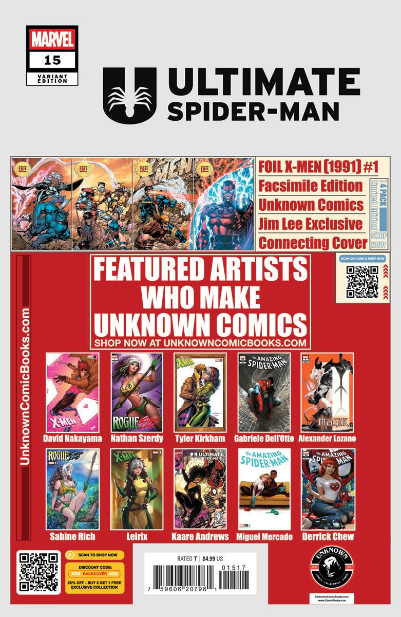 Ultimate Spider - man 15 Unknown Comic Mirka Andolfo Exclusive Var (03/26/2025) - DelsBricks Toys & CollectiblesCOMIC BOOKDelsBricks Toys & CollectiblesUnknown Comic Books