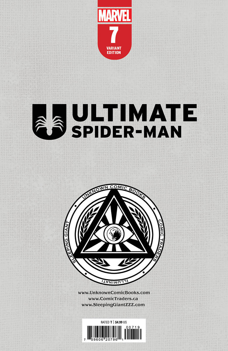 Ultimate Spider - Man 7 Unknown Comics Tyler Kirkham Exclusive Var (07/31/2024) - DelsBricks Toys & CollectiblesCOMIC BOOKDelsBricks Toys & CollectiblesUnknown Comic Books