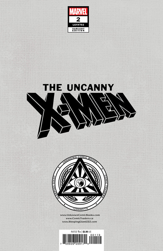 Uncanny X - Men 2 Unknown Comics Exclusive Nathan Szerdy Var (09/11/2024) - DelsBricks Toys & CollectiblesCOMIC BOOKDelsBricks Toys & CollectiblesUnknown Comic Books