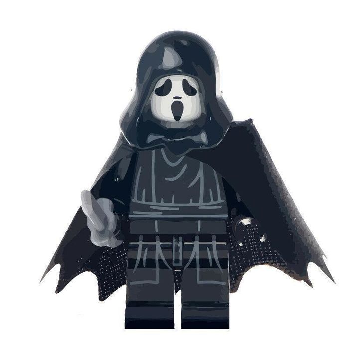 Scream Ghostface - Classic Version Lego Horror Minifigures Delsbricks.com   