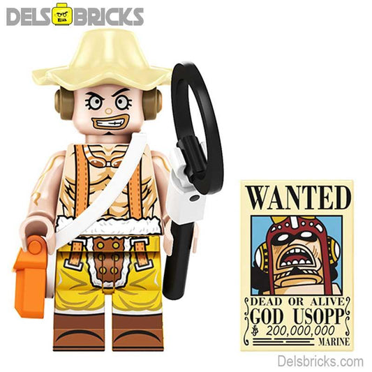 Usopp from One Piece Lego Anime Minifigures Custom Toys set5 - DelsBricks MinifiguresMinifiguresDelsBricks MinifiguresDelsbricks
