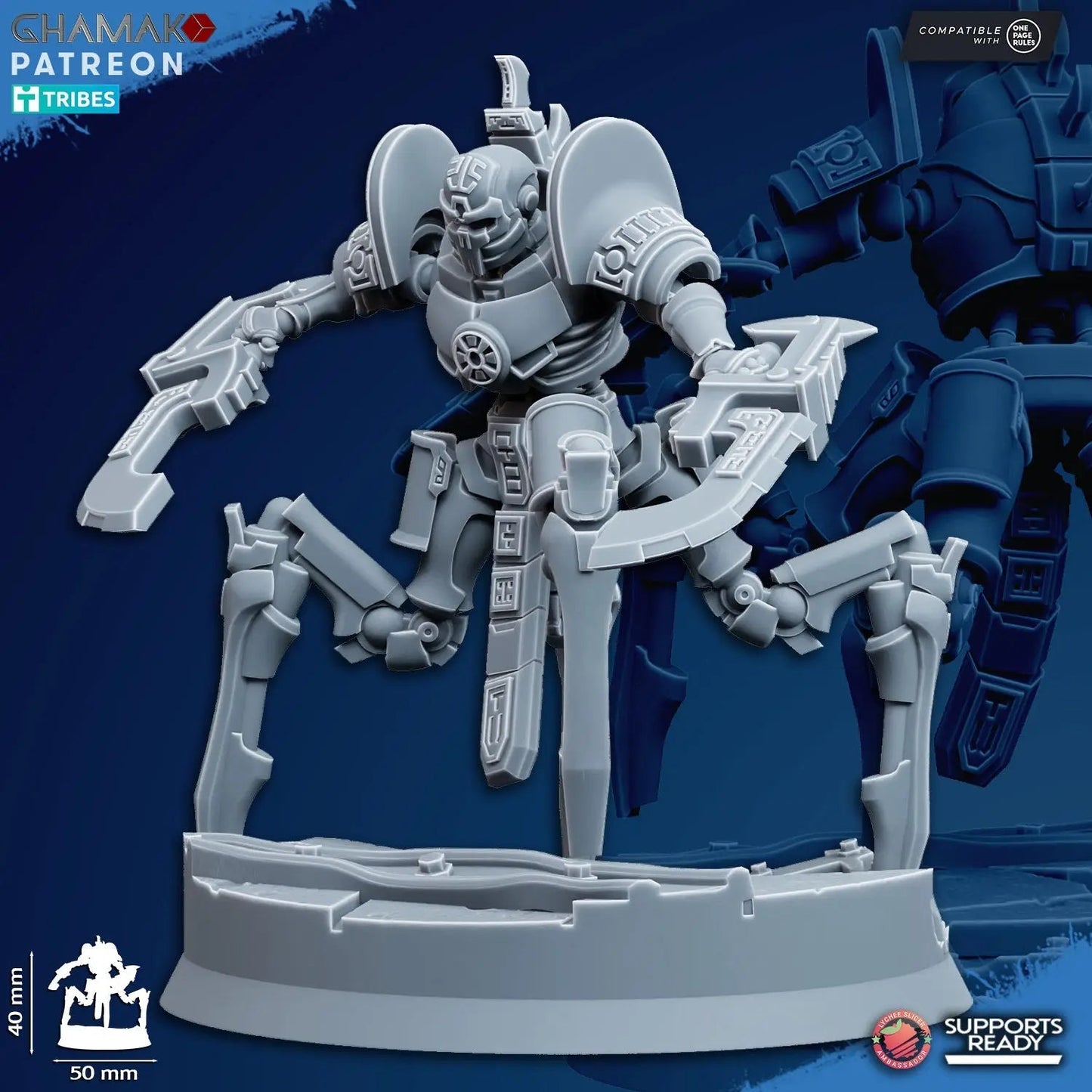 Vanquishers by Ghamak: Sci - fi 28/32mm Heroic Scale Miniature, 40mm tall, 7 Units - DelsBricks Toys & CollectiblesResin Printed MiniatureDelsBricks Toys & CollectiblesMega Diamonds & Schwartzreiter Mini Forge
