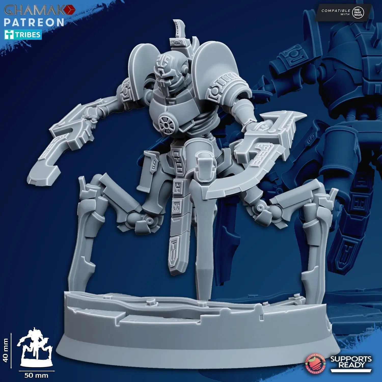 Vanquishers by Ghamak: Sci - fi 28/32mm Heroic Scale Miniature, 40mm tall, 7 Units - DelsBricks Toys & CollectiblesResin Printed MiniatureDelsBricks Toys & CollectiblesMega Diamonds & Schwartzreiter Mini Forge