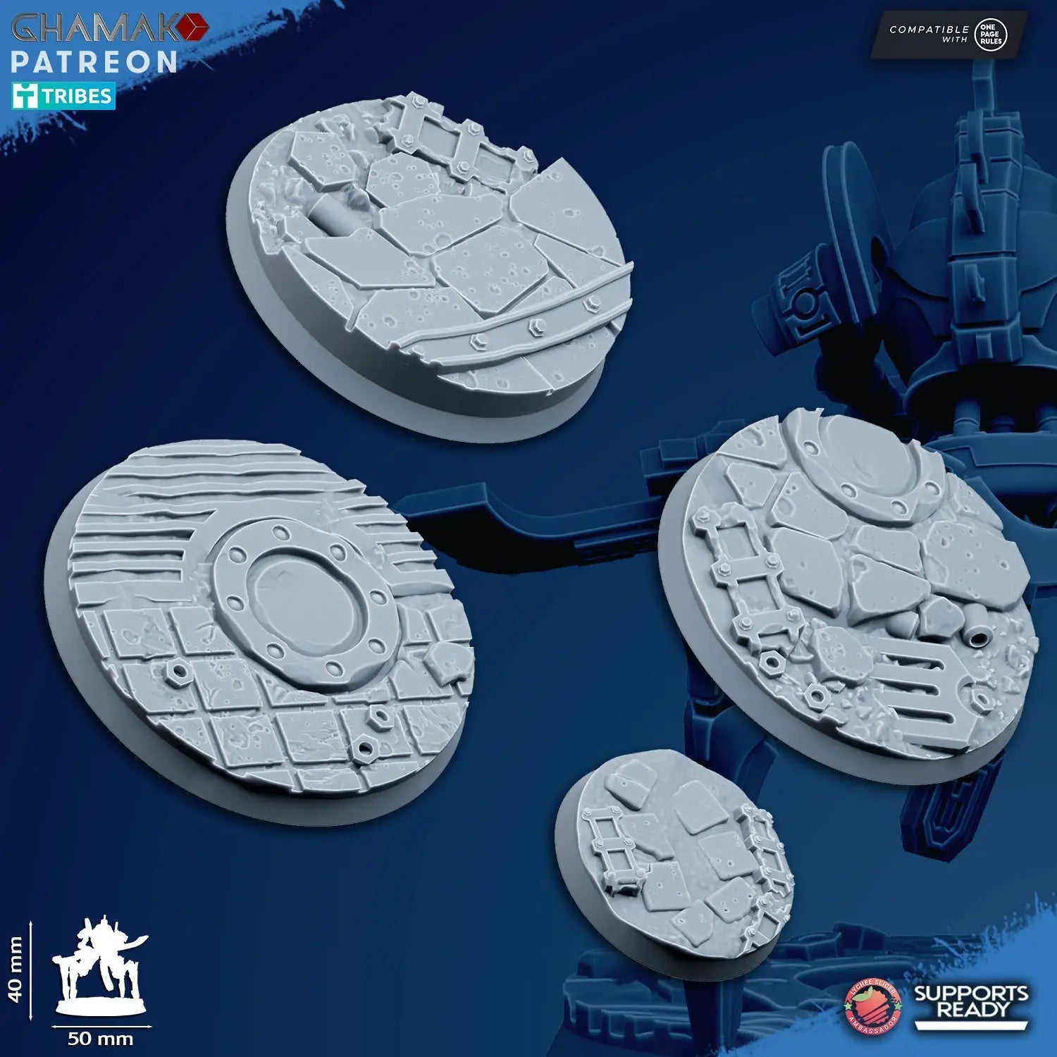 Vanquishers by Ghamak: Sci - fi 28/32mm Heroic Scale Miniature, 40mm tall, 7 Units - DelsBricks Toys & CollectiblesResin Printed MiniatureDelsBricks Toys & CollectiblesMega Diamonds & Schwartzreiter Mini Forge