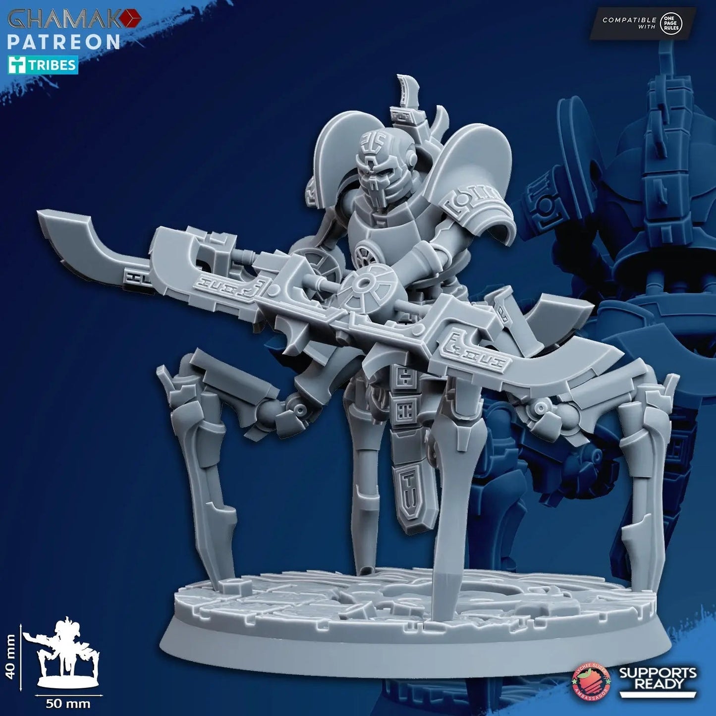 Vanquishers by Ghamak: Sci - fi 28/32mm Heroic Scale Miniature, 40mm tall, 7 Units - DelsBricks Toys & CollectiblesResin Printed MiniatureDelsBricks Toys & CollectiblesMega Diamonds & Schwartzreiter Mini Forge