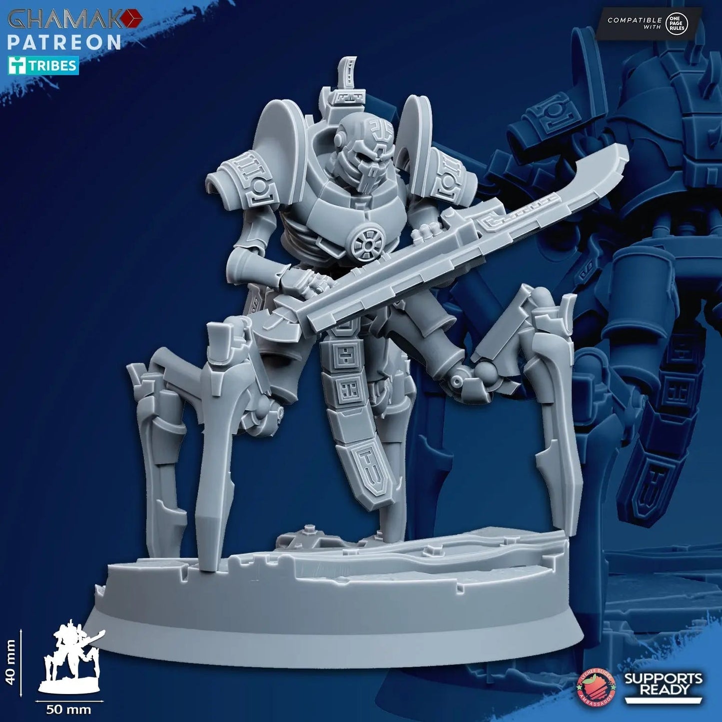 Vanquishers by Ghamak: Sci - fi 28/32mm Heroic Scale Miniature, 40mm tall, 7 Units - DelsBricks Toys & CollectiblesResin Printed MiniatureDelsBricks Toys & CollectiblesMega Diamonds & Schwartzreiter Mini Forge
