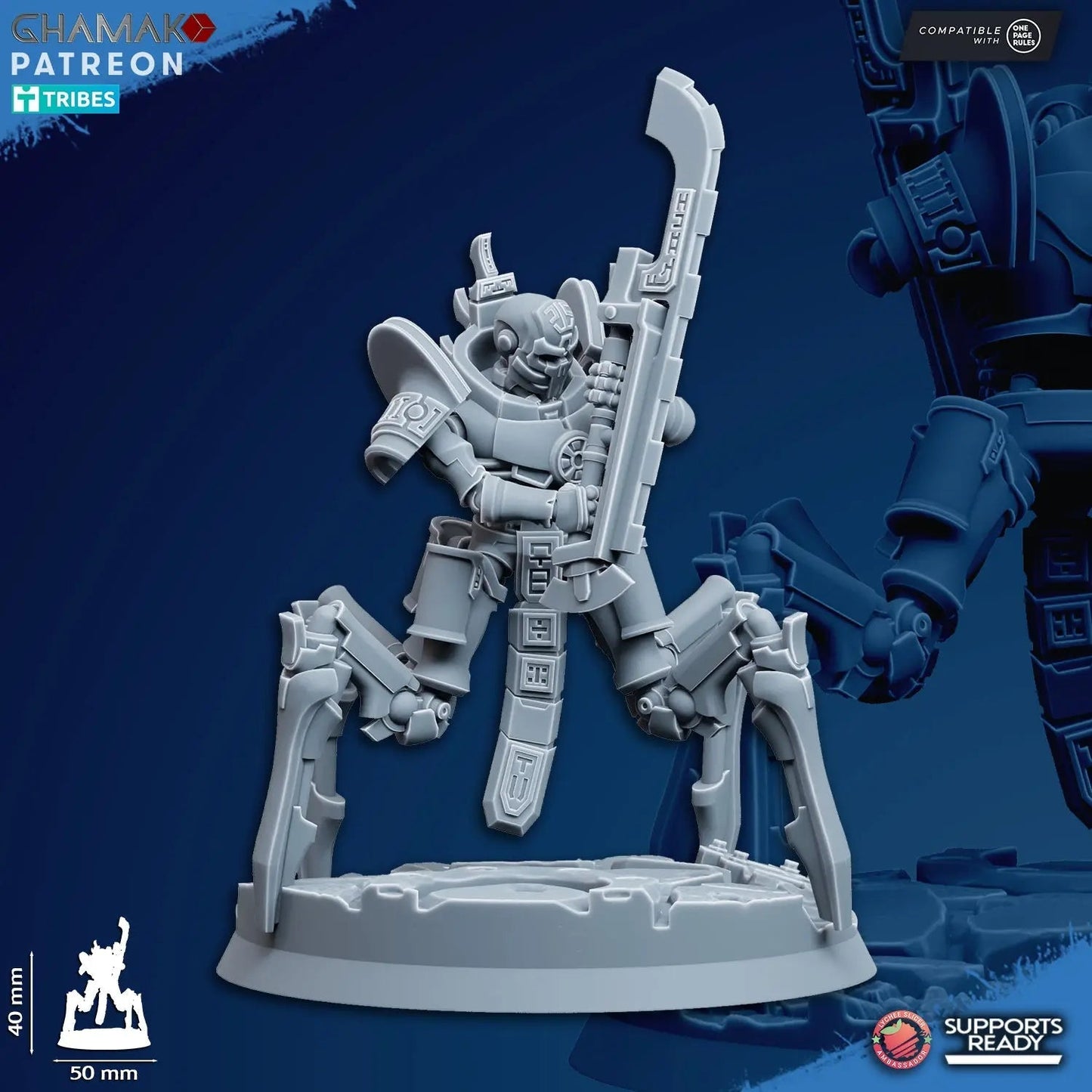 Vanquishers by Ghamak: Sci - fi 28/32mm Heroic Scale Miniature, 40mm tall, 7 Units - DelsBricks Toys & CollectiblesResin Printed MiniatureDelsBricks Toys & CollectiblesMega Diamonds & Schwartzreiter Mini Forge