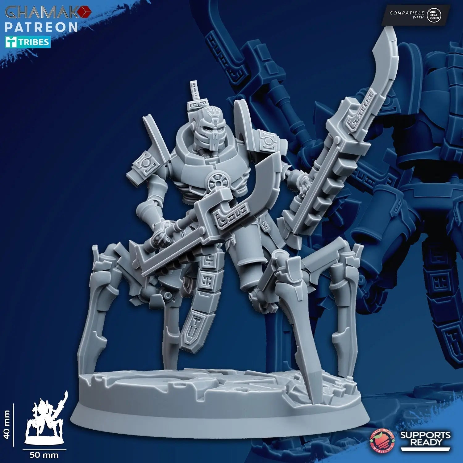 Vanquishers by Ghamak: Sci - fi 28/32mm Heroic Scale Miniature, 40mm tall, 7 Units - DelsBricks Toys & CollectiblesResin Printed MiniatureDelsBricks Toys & CollectiblesMega Diamonds & Schwartzreiter Mini Forge