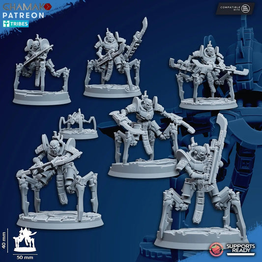 Vanquishers by Ghamak: Sci - fi 28/32mm Heroic Scale Miniature, 40mm tall, 7 Units - DelsBricks Toys & CollectiblesResin Printed MiniatureDelsBricks Toys & CollectiblesMega Diamonds & Schwartzreiter Mini Forge