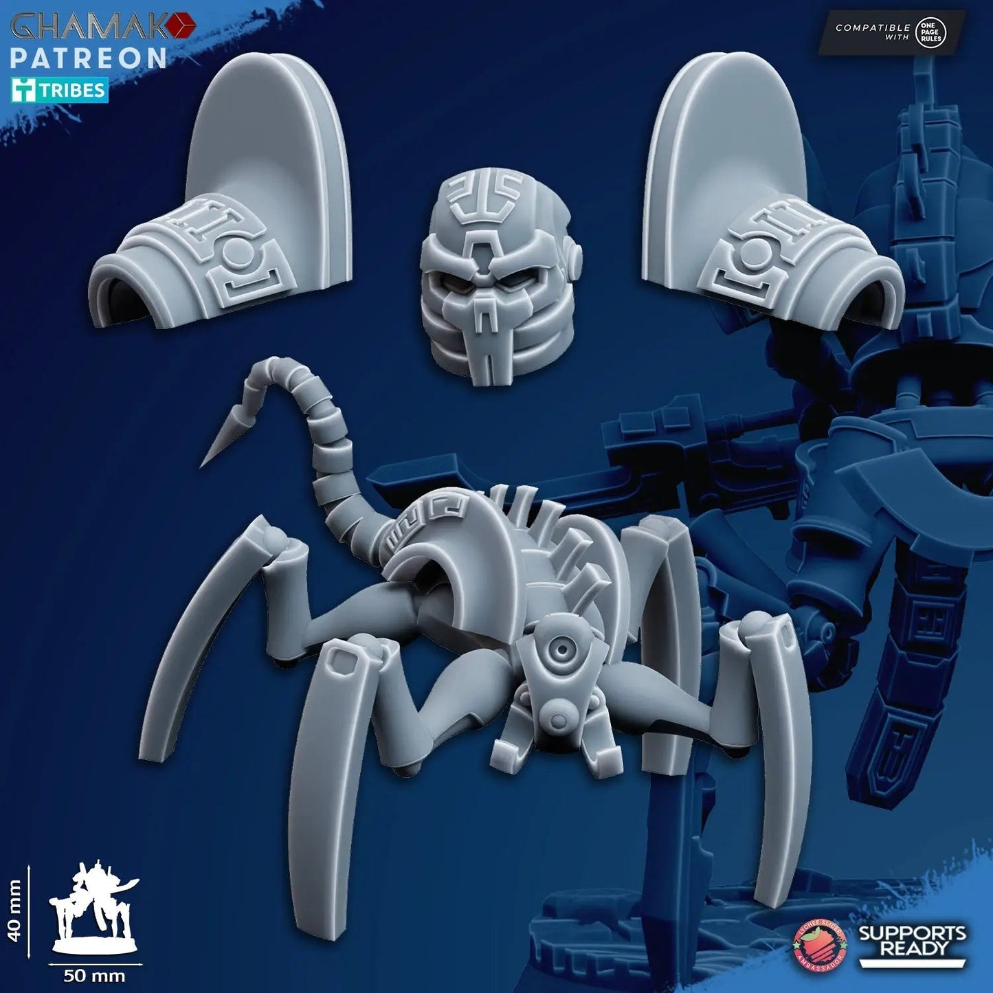Vanquishers by Ghamak: Sci - fi 28/32mm Heroic Scale Miniature, 40mm tall, 7 Units - DelsBricks Toys & CollectiblesResin Printed MiniatureDelsBricks Toys & CollectiblesMega Diamonds & Schwartzreiter Mini Forge