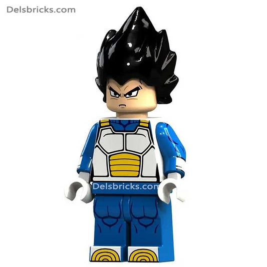 Vegeta Dragon Ball Z Lego Minifigures Custom Toys - DelsBricks MinifiguresMinifiguresDelsBricks MinifiguresDelsbricks