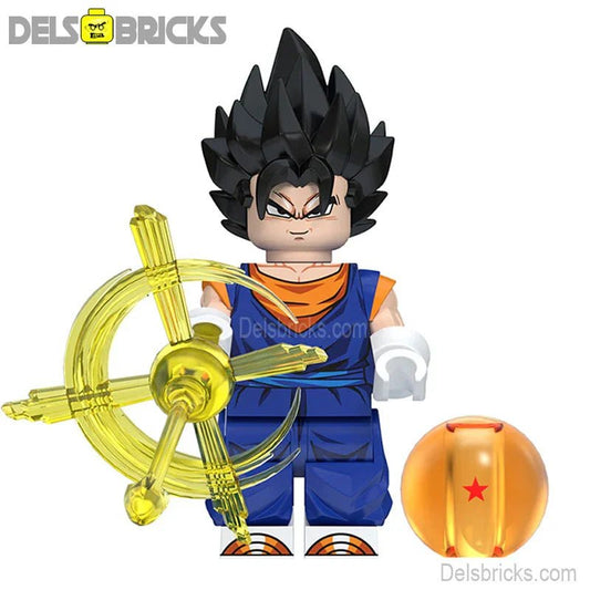 Vegetto Dragon Ball Z Super Lego Minifigures Best Custom Anime Toys - DelsBricks MinifiguresMinifiguresDelsBricks MinifiguresDelsbricks