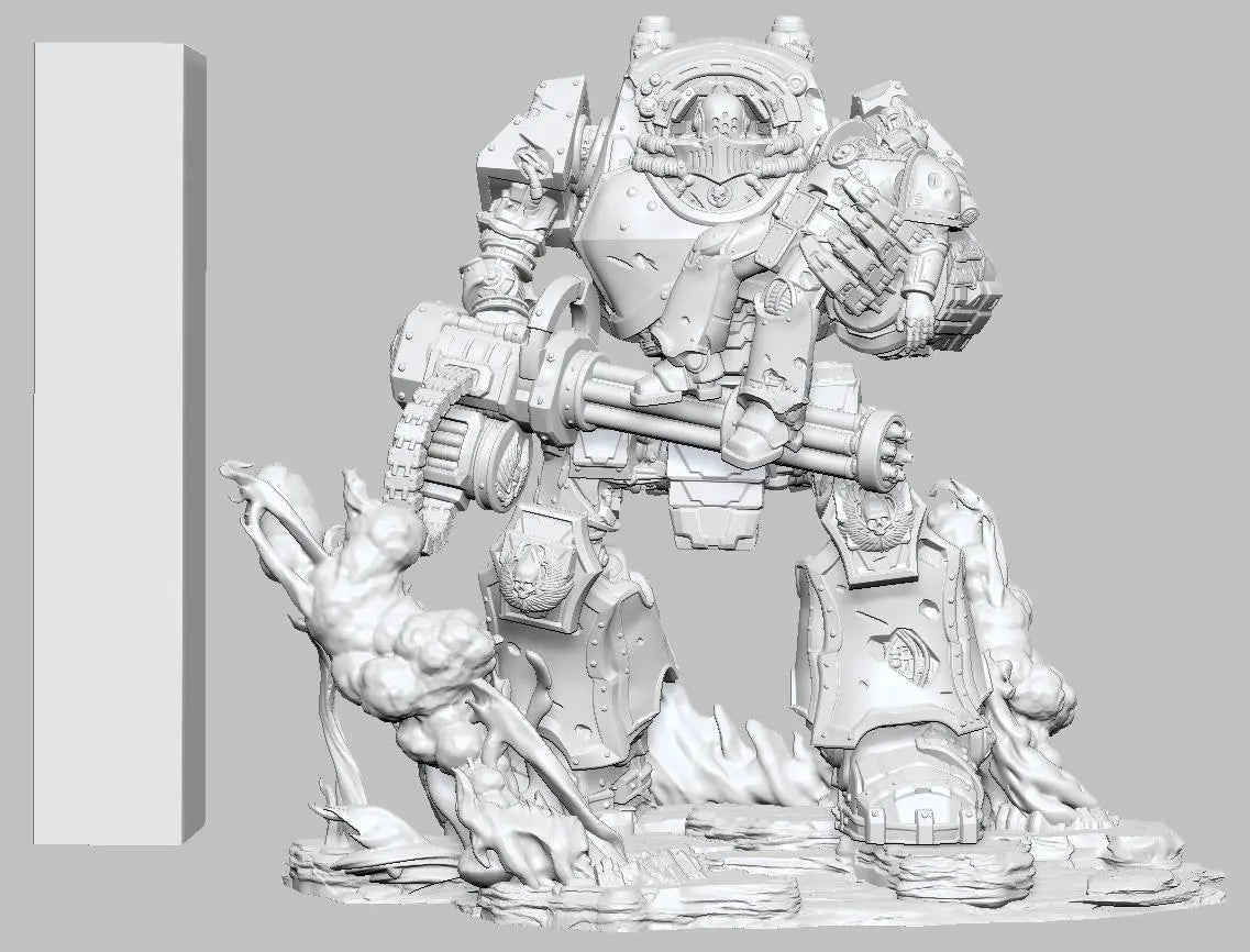 Venerable One by 3DArtGuy 32mm scale, 50mm or 100mm, Miniature War Gaming Figure - DelsBricks Toys & CollectiblesResin Printed MiniatureDelsBricks Toys & CollectiblesMega Diamonds & Schwartzreiter Mini Forge